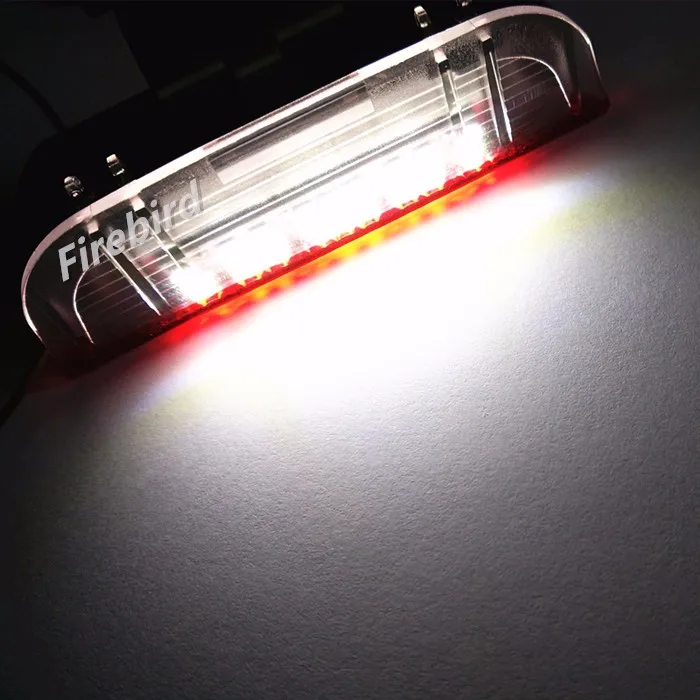 Двухцветная белая и красная светодиодная лампа для передней двери 2 шт. CANBUS без