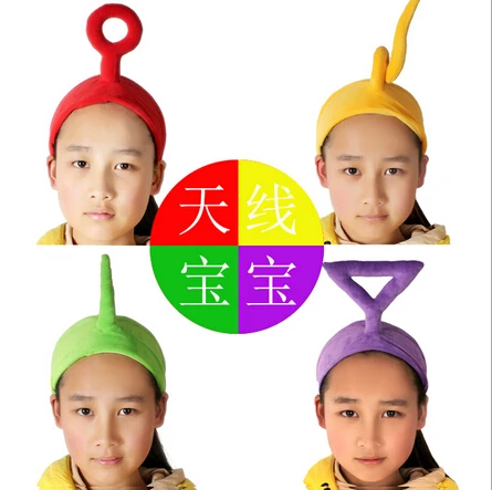 Free Shipping!MOQ=1PCS New Fashion Ladies soft cartoon Teletubbies Headband Elastic Hair Band 4 Colors