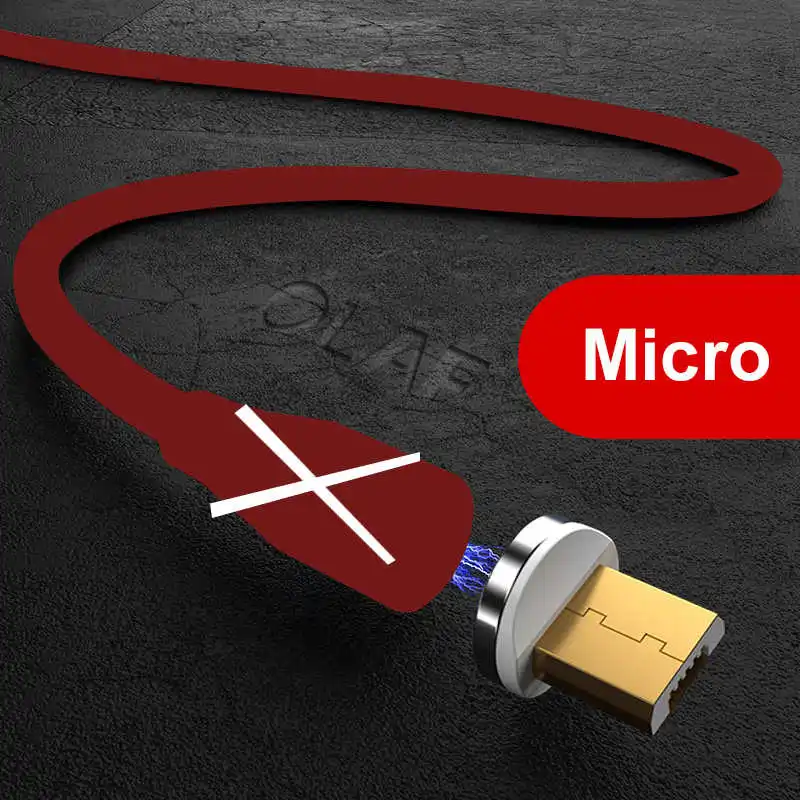 Micro Plug No Cable Магнитный зарядный кабель для iPhone X XR XS Max Micro usb type C кабель для samsung huawei Android зарядное устройство USB C шнур - Цвет: Micro Plug No Cable