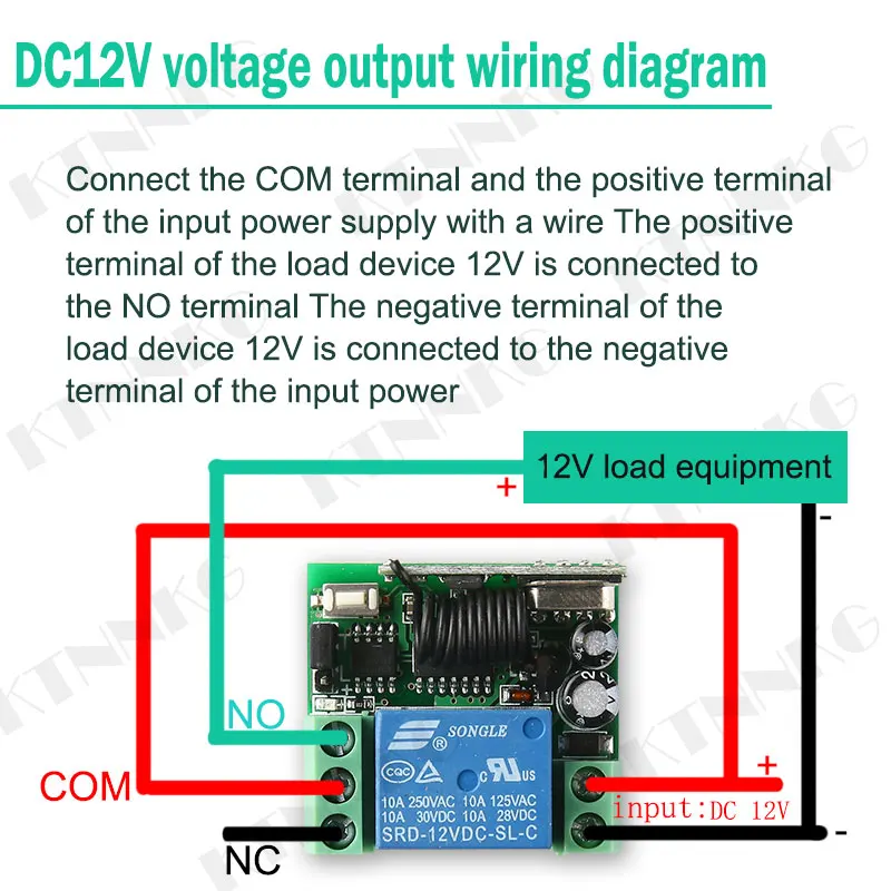 1 банда RF DC12V433Mhz беспроводной пульт дистанционного управления переключатель