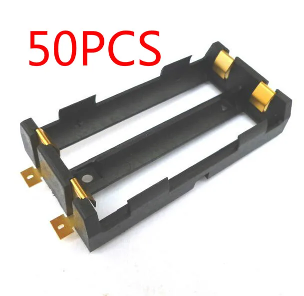 50 шт./лот Высокое качество 2X18650 Держатель аккумулятора SMD с бронзовыми контактами