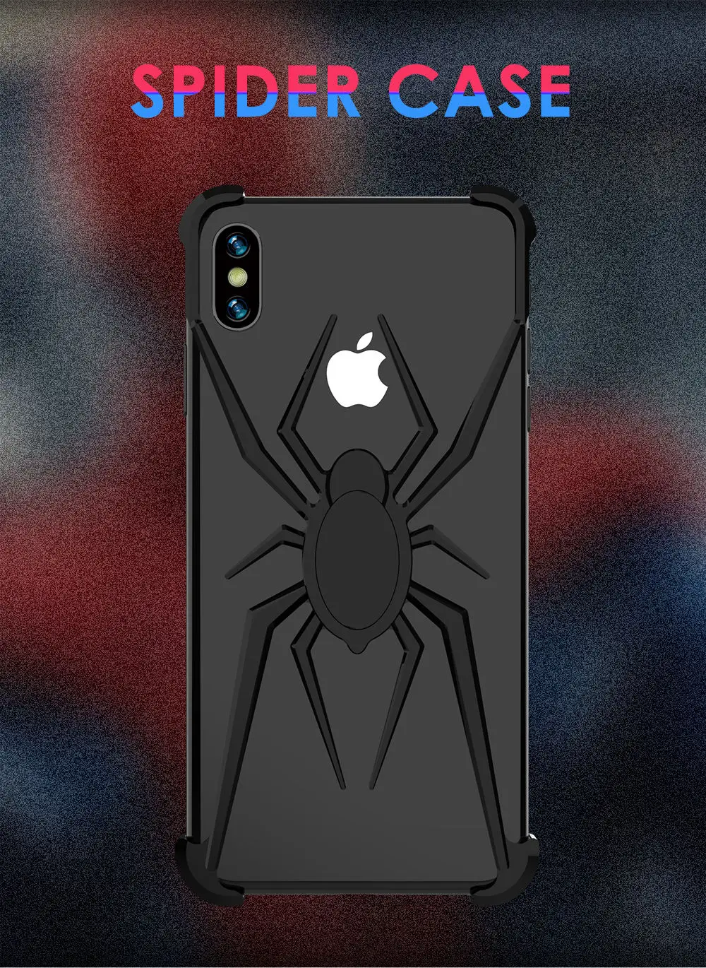 Модный металлический чехол для телефона с человеком-пауком для iphone X/XS, XR, XS MAX, рамка из алюминиевого сплава, бампер, противоударный чехол для iphone 10
