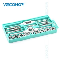20pcs tap and die set tap wrench set m3 m12 threading tool alloy steel for metalworking