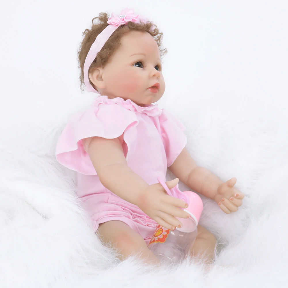 22&quot 55cm Reborn Soft Cloth Body Bebe Realistic Boneca Kids XMas Gift Sleeping Playmates | Игрушки и хобби
