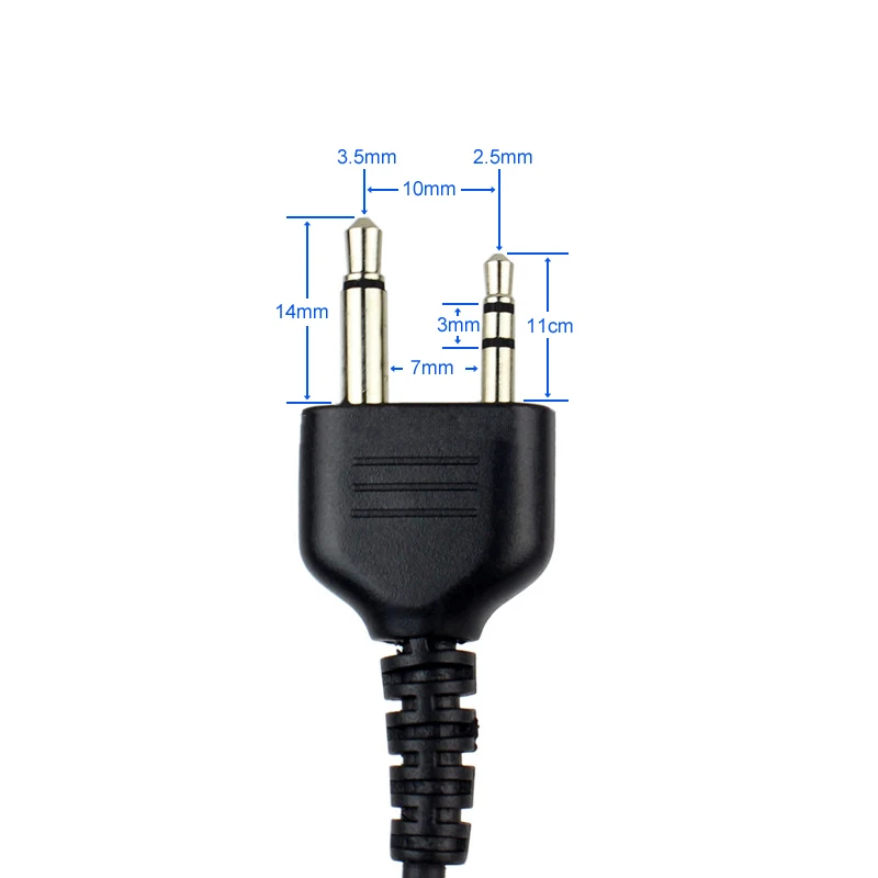 TOP Air Acoustic Tube Earbud Earpiece Earphone Mic for Midland Walkie Talkie Alan GXT G6 G7 G8 G9 75-810 GXT650 LXT80 Rad | Электроника