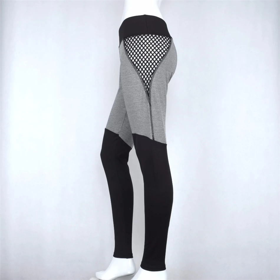 2018 спортивные Леггинсы для женщин фитнес высокий эластичный лоскутный пояс