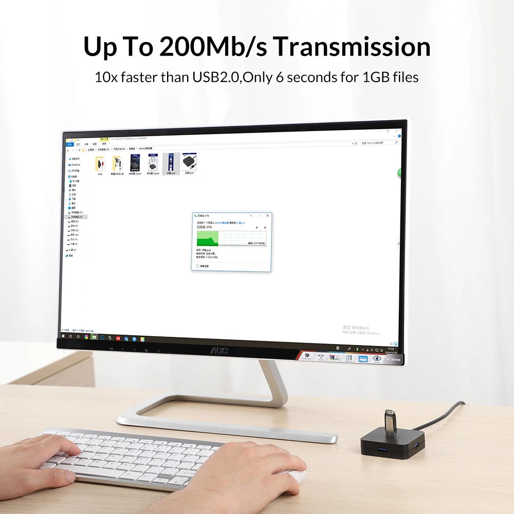 TOPK usb хаб 4 порта USB 3 0 Портативный с порт зарядки Micro концентратор адаптер для MacBook