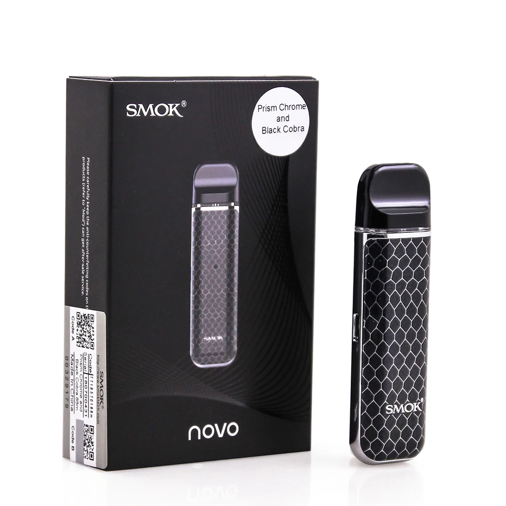 SMOK Novo Pod Kit 450mAh Встроенный аккумулятор Cobra покрытый воздушным приводом система