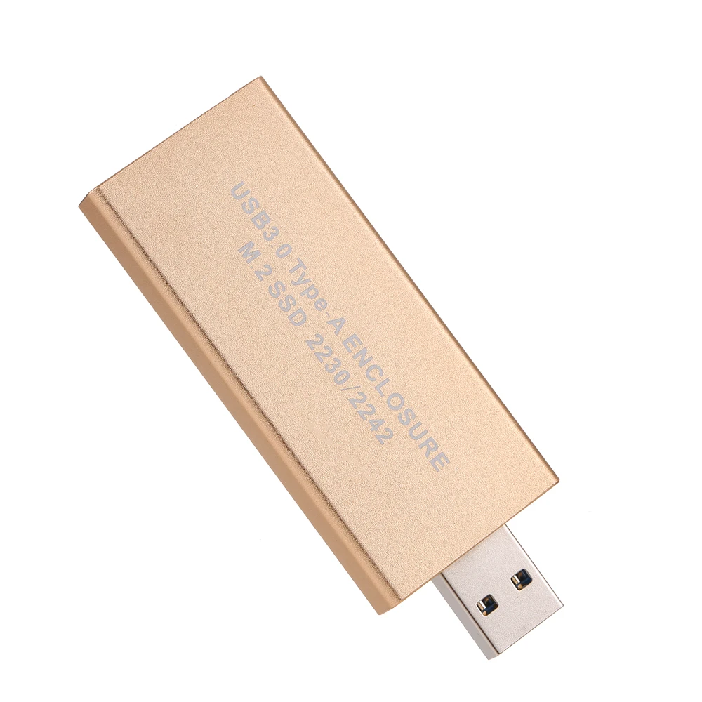 Чехол для хранения с золотым USB 3 0 на M.2 SSD корпус жесткого диска NGFF B + M ключ M2 SATA