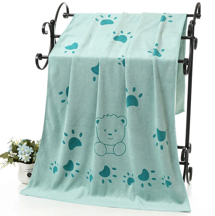 1 шт. полотенце из микрофибры с мультяшным принтом 70x140 см|bath towel 70x140cm|absorbent bath