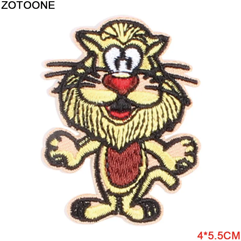 Нашивки ZOTOONE с вышивкой динозавра для одежды милые нашивки медведя в виде