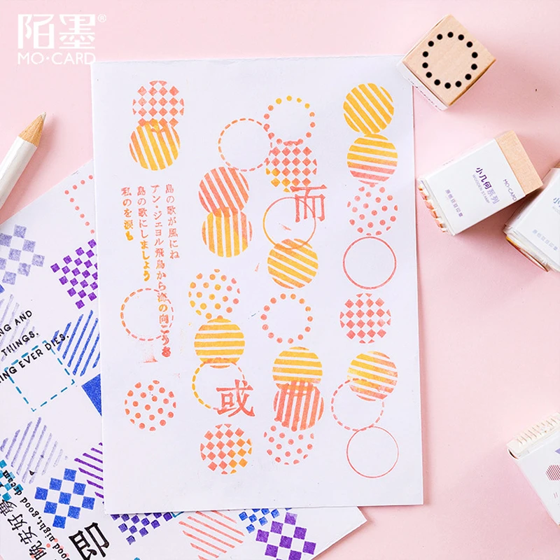 Милый символ набор деревянных штампов DIY Ремесло Деревянные и резиновые штампы