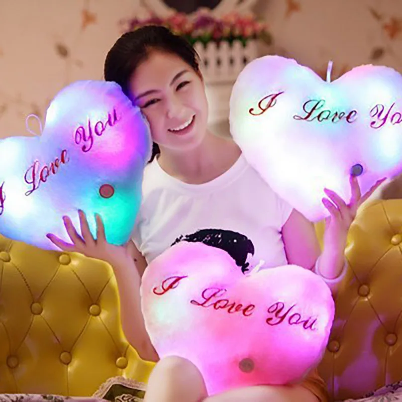 Каваи любовь Подушка плюшевые Игрушечные лошадки Симпатичные Световой игрушка