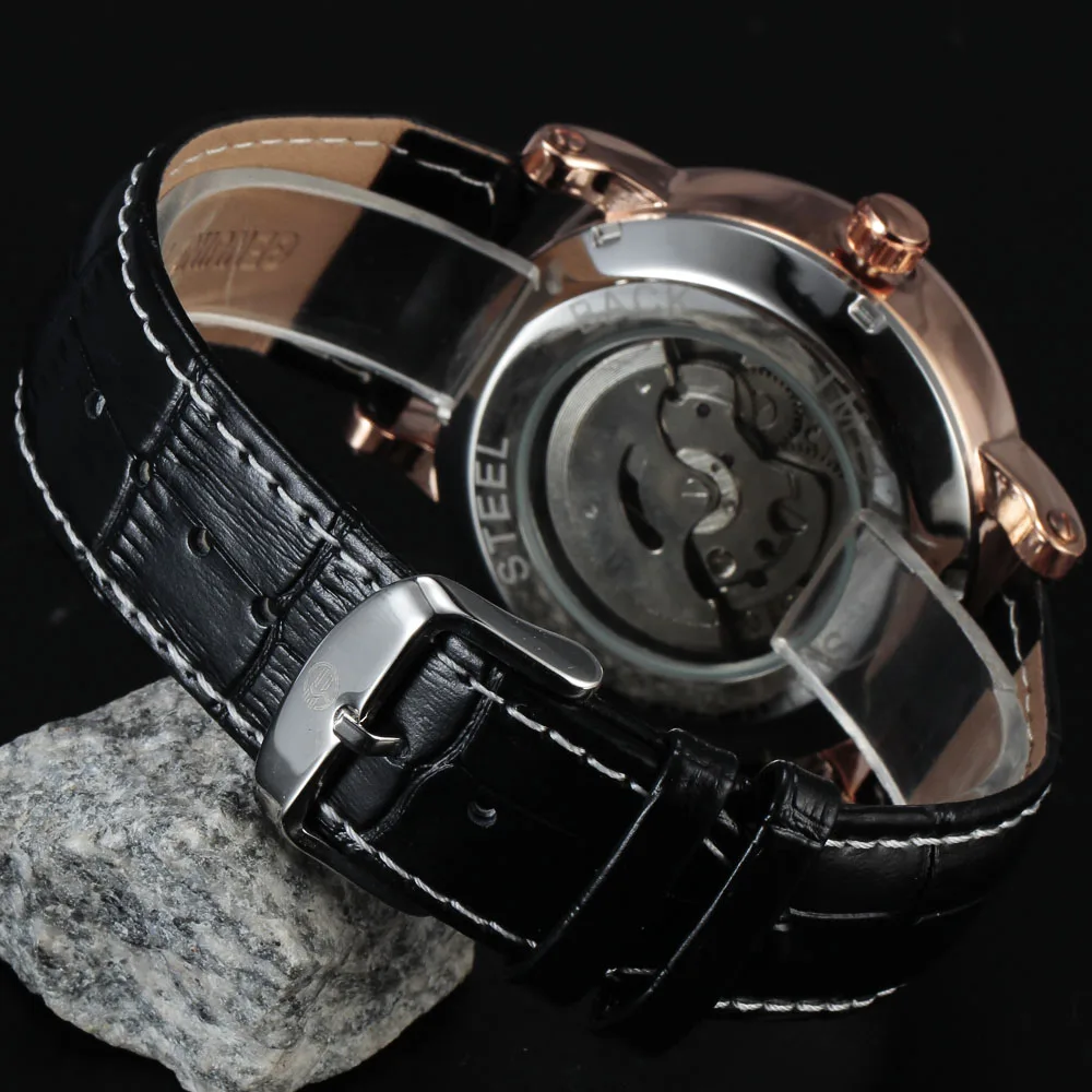 FORSINING Роскошные Мужские автоматические часы классические мужские s Авто Дата