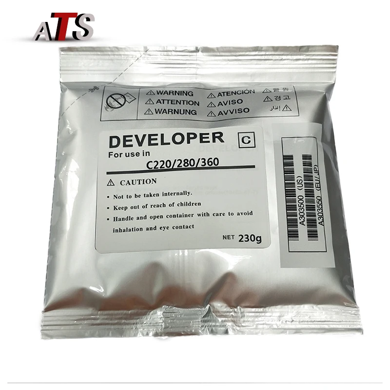 1 шт. 230 г CMYK порошок разработчика для Konica Minolta C220 280 360 224 284 454 554 221 353 копировальные