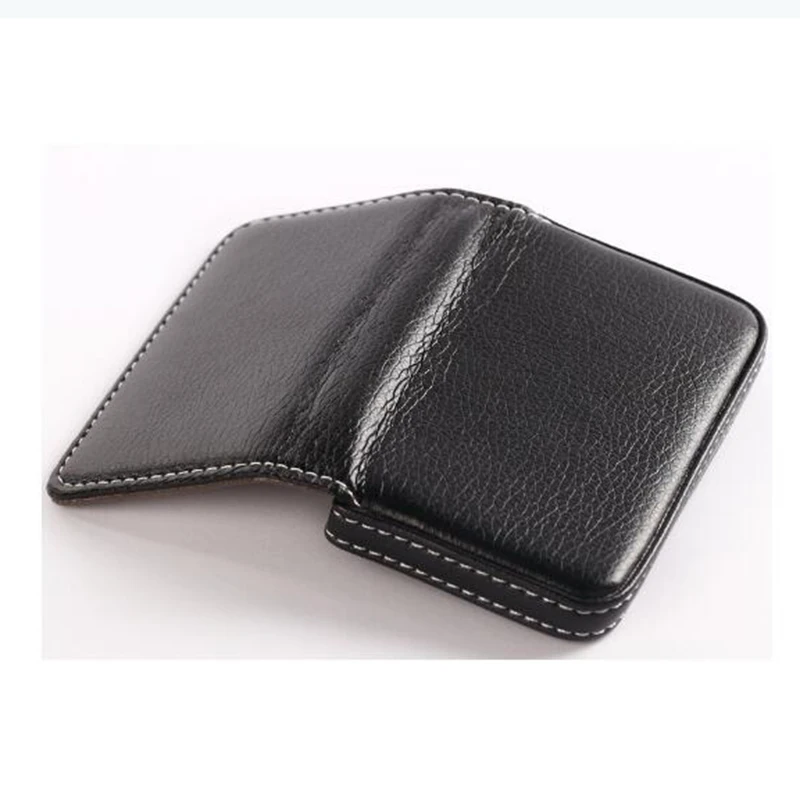 Модный мужской деловой держатель для карт повседневный кожаный кошелек монет ID