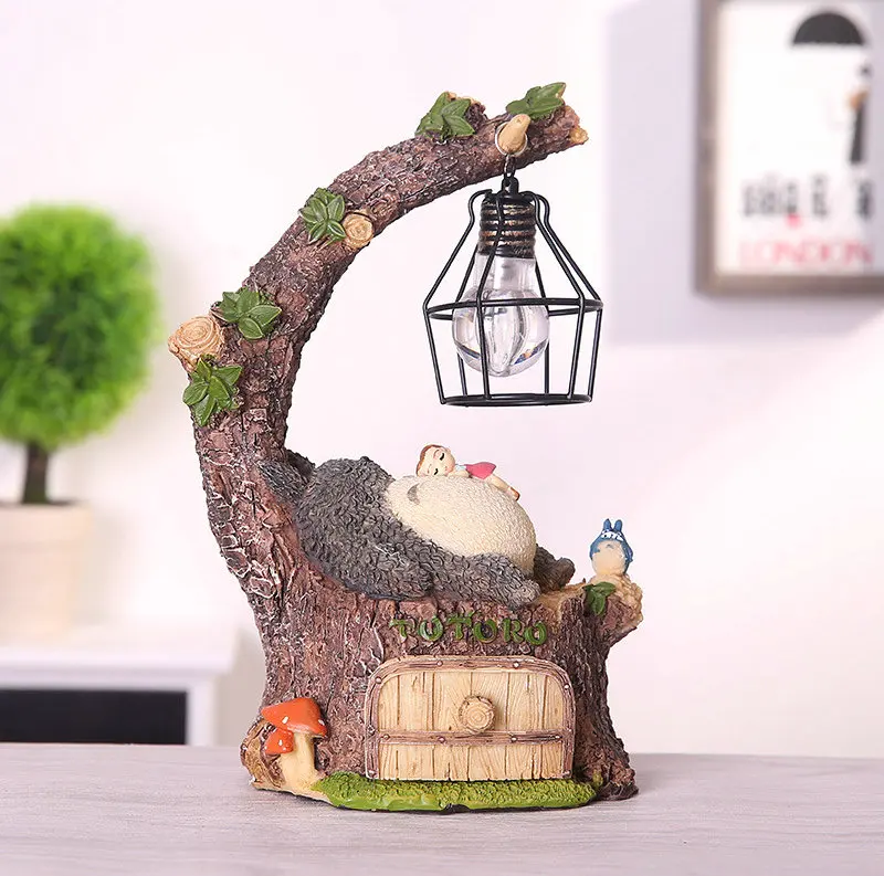 Totoro AC Artpad Hayao Miyazaki мультфильм Тоторо ночной Светильник из японской смолы художественный Декор милый светодиодный светильник Тоторо для подарка домашний декор - Испускаемый цвет: Totoro AC