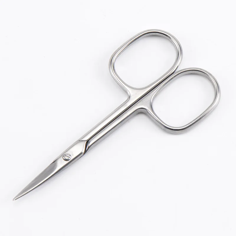 Beauty Eyelashes Curved Nose Hair eyebrow trimmer Stainless Steel Thread Scissors Eyebrow | Красота и здоровье