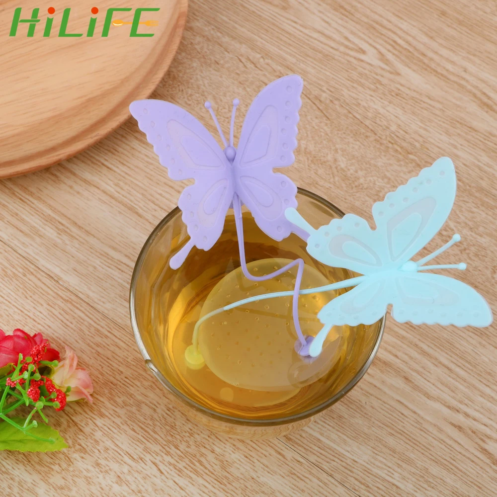 Милые чайные пакетики HILIFE с бабочками ситечки для заварки чая силиконовые