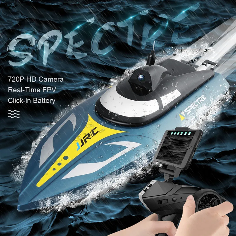 В наличии! JJRC S4 призрак 2 4 г 25 км/ч RC лодка 720P HD Камера WI FI FPV приложение Управление