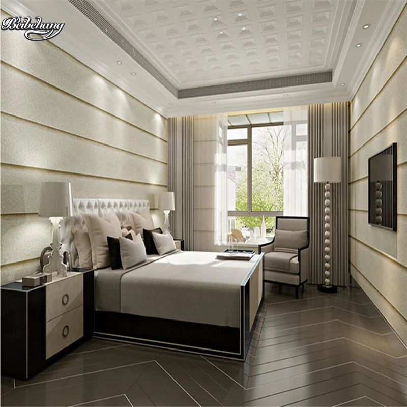 

beibehang 3D Stereo Living Room Wallpaper Imitation Marble Striped TV Background Wallpaper Nonwovens Bedroom Simple