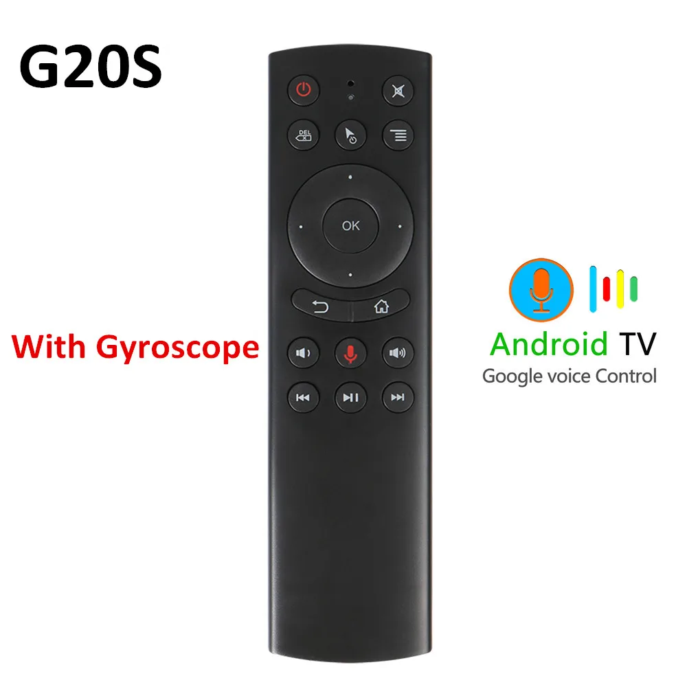 Voice Gyroscope G20S 2,4G Беспроводная воздушная мышь, гироскоп, голосовое управление, датчик движения, универсальная мини клавиатура, пульт дистанционного управления для ПК, Android tv Box - Цвет: Voice Gyroscope