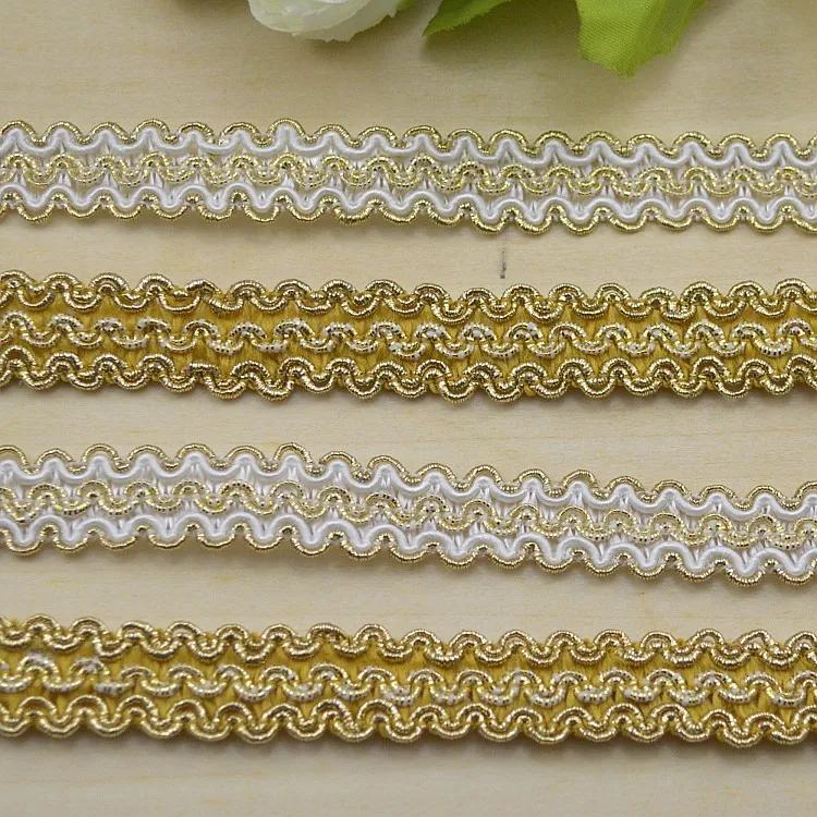 5 метров кружевная отделка ткань шитье кружево золотой серебряный