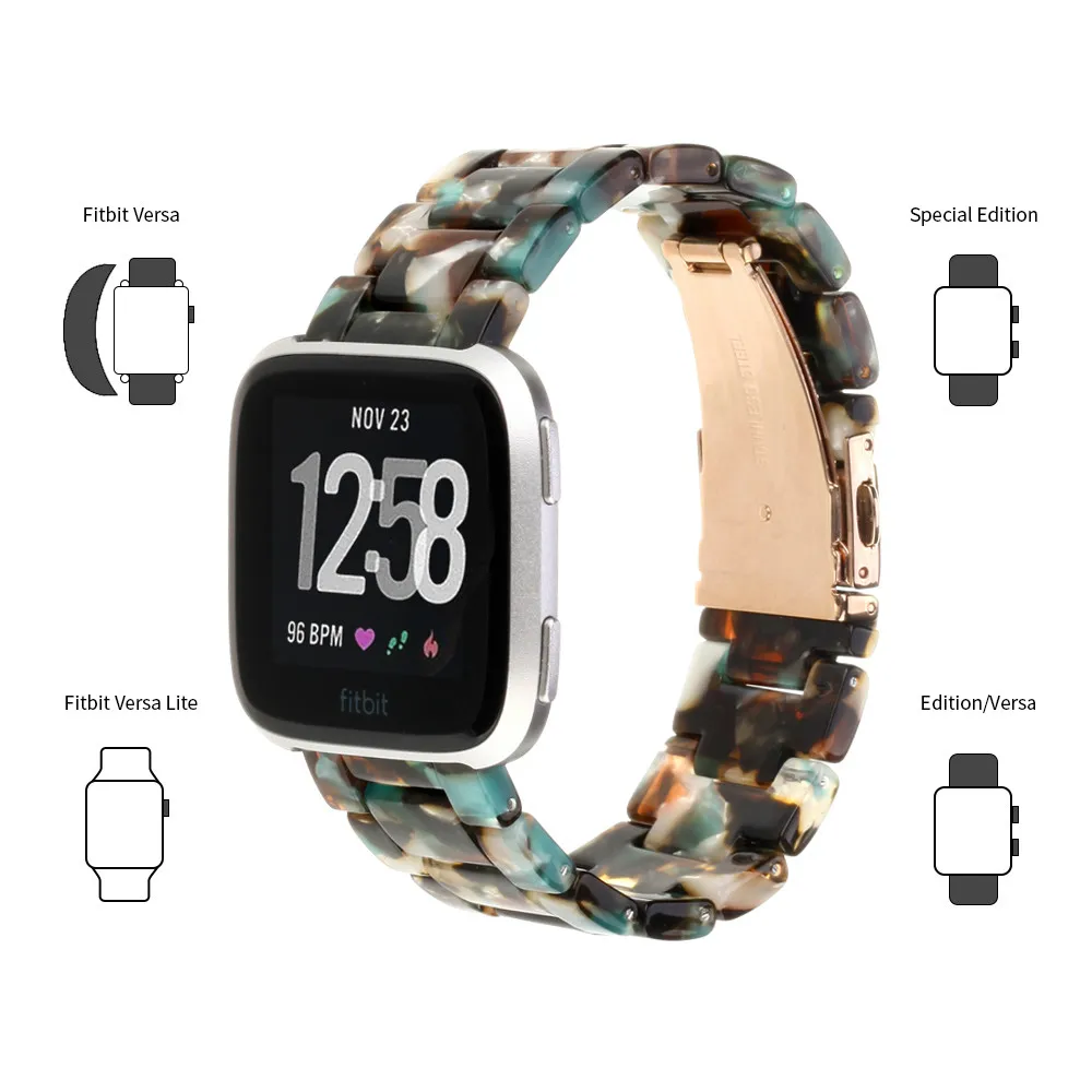 Ремешок из смолы для наручных часов Fitbit Versa/Versa Lite /Versa 2|Ремешки часов| |
