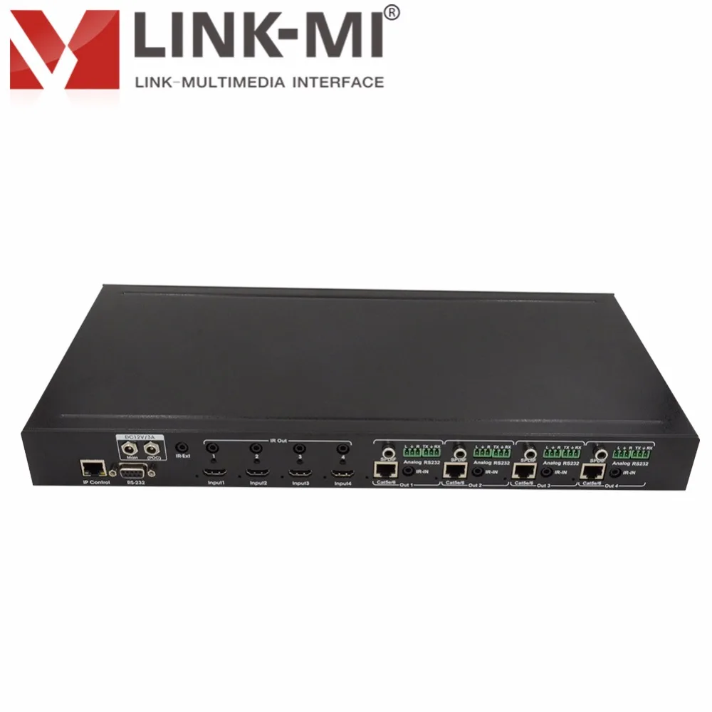 LINK-MI LM-MX07 HDMI 2 0 и HDCP 70M 4X4 HDBaseT матрица 4k 2k @ 60Hz 4 in out | Электроника