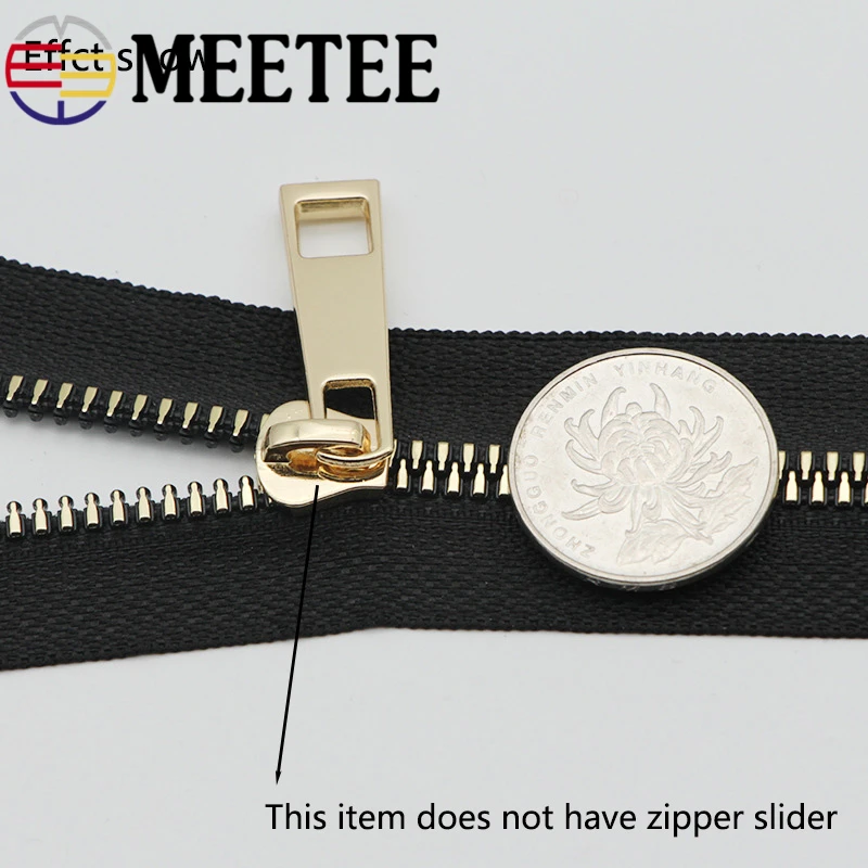 3 ярда Meetee 5 # молния из смолы имитация медных зубов открытый конец DIY шитье швейное