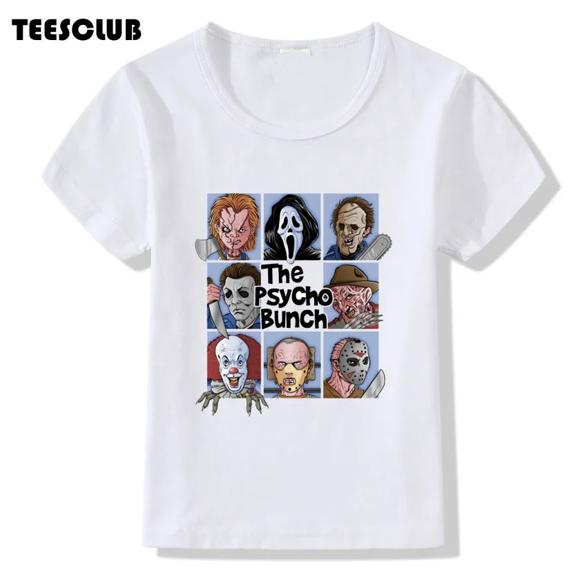 C9 TEESCLUB ужасов в бойню машины футболка летние футболки для детей мальчиков Повседневное с О-образным вырезом одежда милый детский комбинезон с рисунком Детская Футболка Camiseta - Цвет: C9