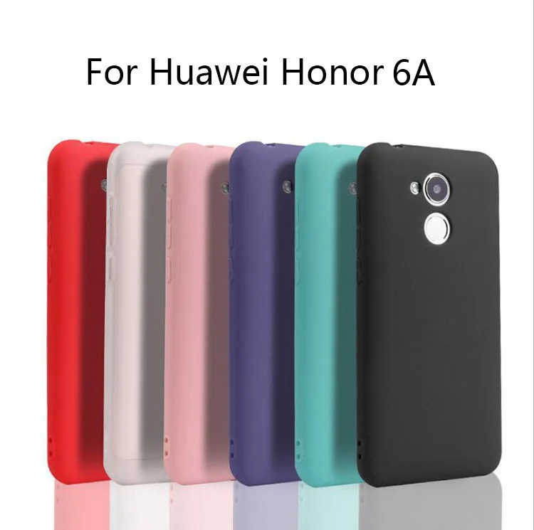 Женский чехол силиконовый мягкий из ТПУ для Huawei Honor 6A прозрачный матовый