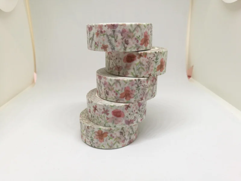 2 шт. декоративная лента с изображением красных цветов|label masking tape|washi tapeflower washi |