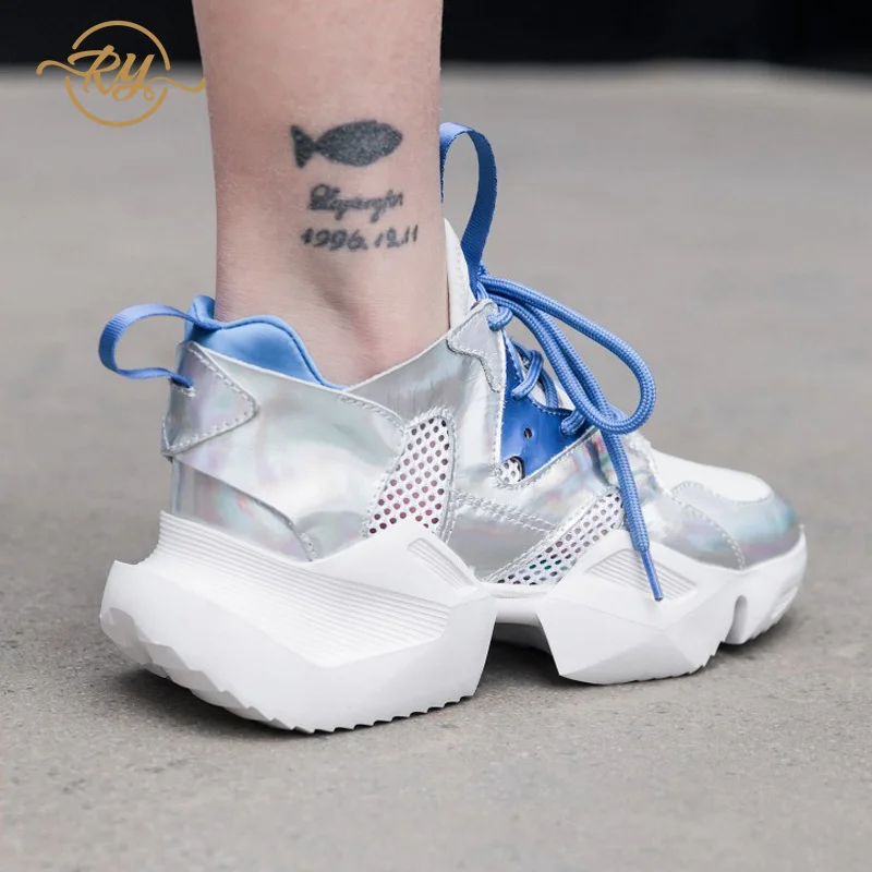 RY RELAA женская обувь сникерсы модные tenis feminino Платформа Высокая Супер повседневная