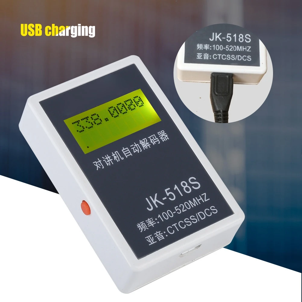Декодер CTCSS/DCS ЖК дисплей счетчик частоты декодеры с вилкой и кабелем для передачи