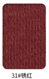 31 Red rust Плотная ткань из хлопка и спандекса 400gsm для зимних запонок 50*120 см/шт K302876 - Цвет: 31 Red rust