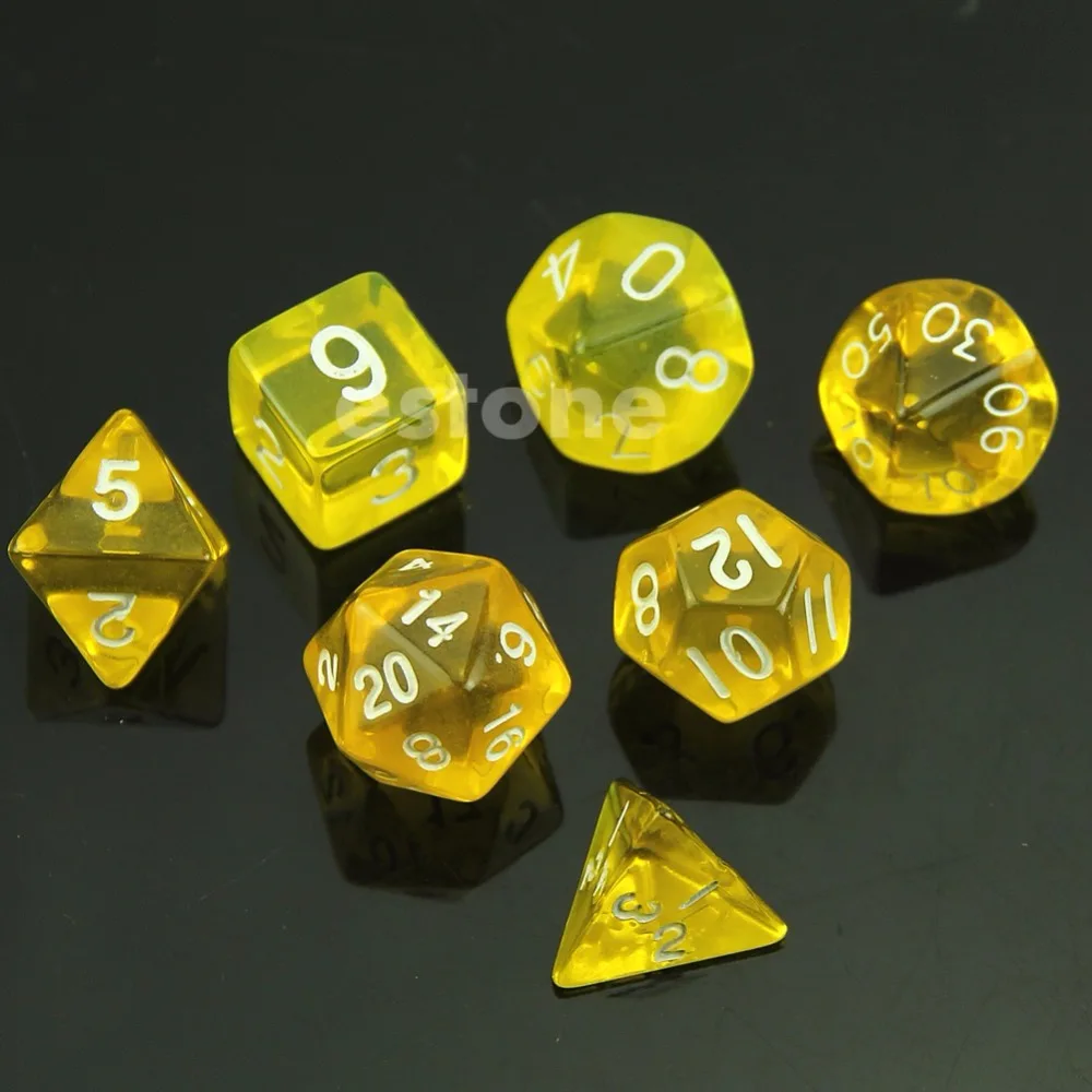Бесплатная доставка мульти сторонний Die D4 D6 D8 D10 D12 D20 MTG RPG D & DND настольная игра