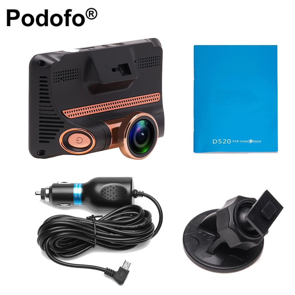 Podofo 4 0 &quotсенсорный экран Dash Cam Автомобильный видеорегистратор Камера FHD 1080P