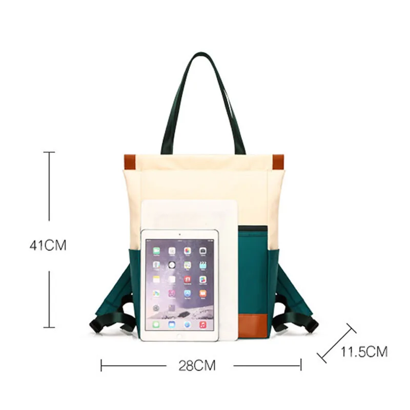 Большая вместительная сумка водонепроницаемая женская на плечо нейлоновая для