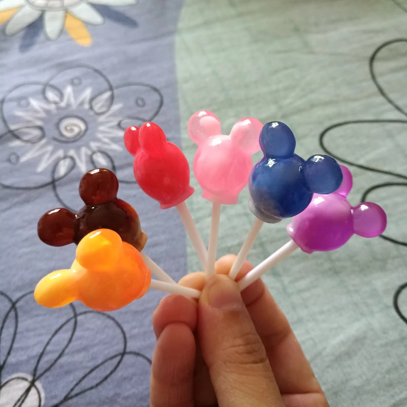 Tanduzi 10 шт. смолы леденец 3D Kawaii мышь леденцы конфеты кукольный домик Миниатюрный
