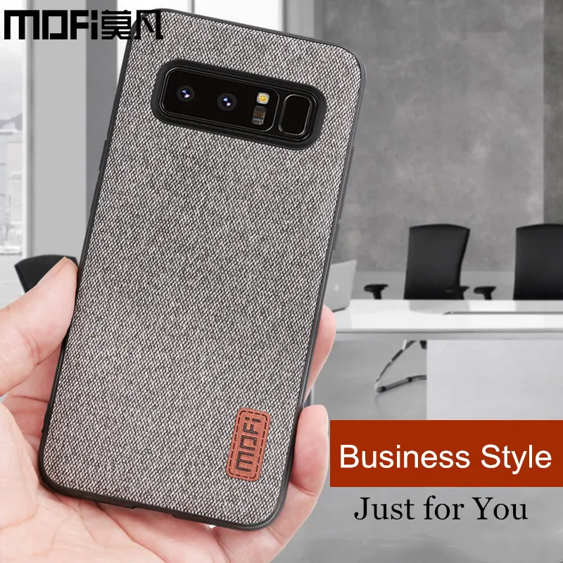 Чехол MOFI для samsung note 8, чехол, силиконовый край, для мужчин, бизнес, note 8, задняя крышка для samsung galaxy note 8, note8, чехол