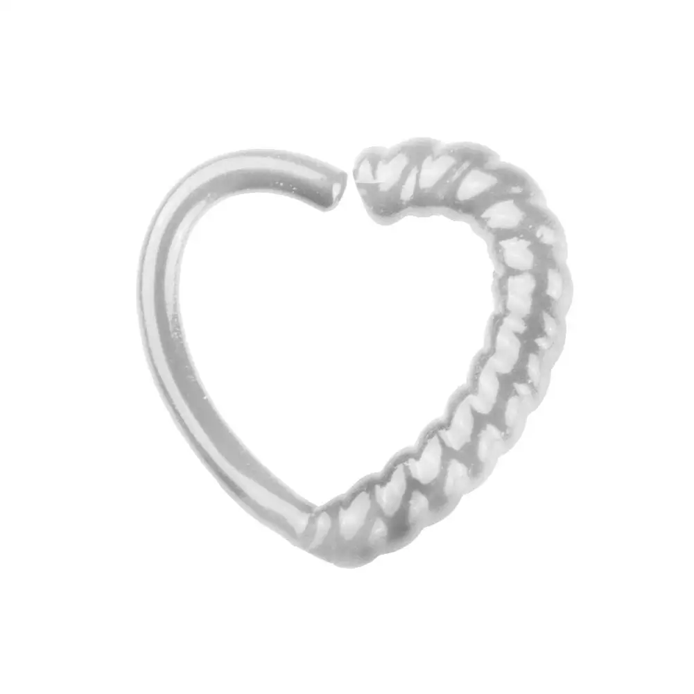 Модные женские серьги клипсы в форме сердца 1 шт. кольцо нос пирсинг ювелирные