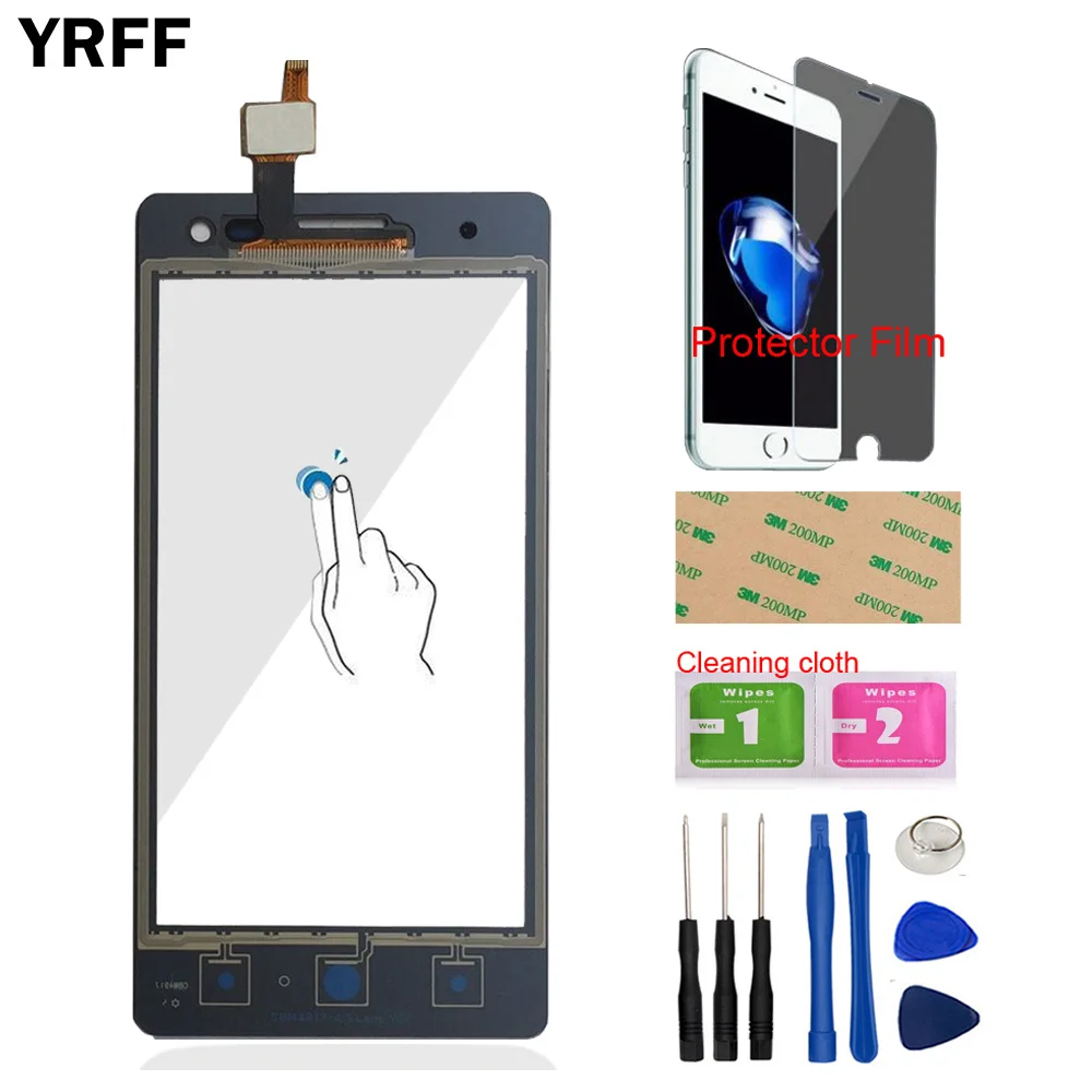 Телефон сенсорный для zte Blade GF3 T320 V831 сенсорный экран дигитайзер Передняя стеклянная панель Внешний объектив сенсор Инструменты Защитная Пленка Клей