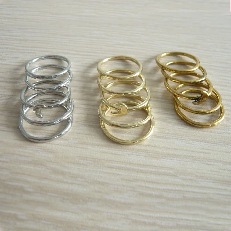 

Wholesale 10sets/lot Exquisite Five PIECES A SET Moon Rings Mix Color Costume Accessories Girls Jewelry Rings For Woman