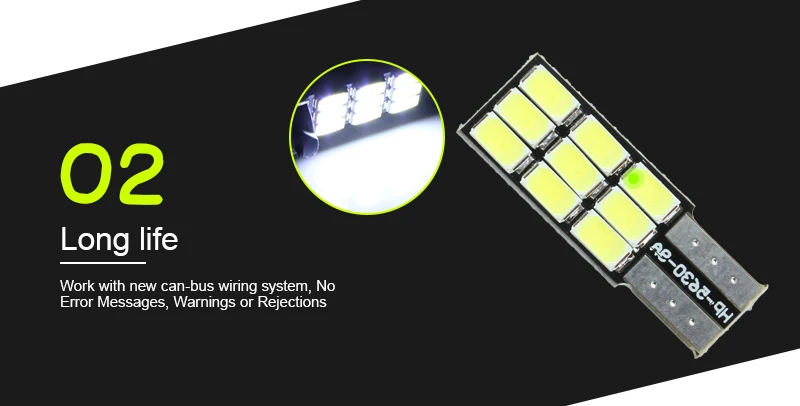 2 шт. T 10 168 194 W5W 9 светодиодный 5630 SMD Canbus Error Free автомобильный светодиодный лампы автомобиля светильник источник Клин боковые лампы Белый DC12V