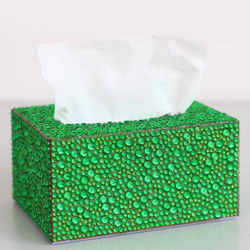 

Diamond painting Tissue box Three-dimensional handmade art cosmetic tissue dispenser Children's DIY puzzle cartoon home decor