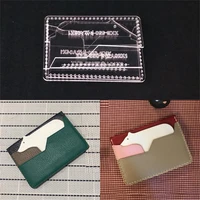 acrylic stencil laser cut template diy leather handmade craft card bag sewing pattern 100x70mm