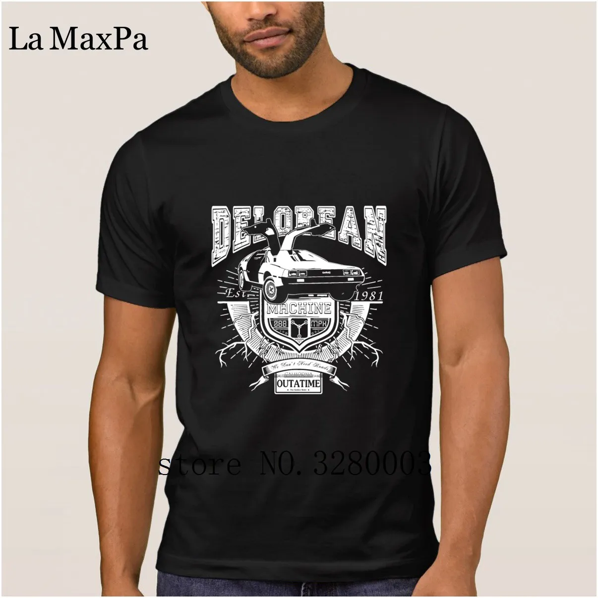 Лучшая мужская футболка с надписью back to the future delorean dc brown marty mcfly летняя для отдыха