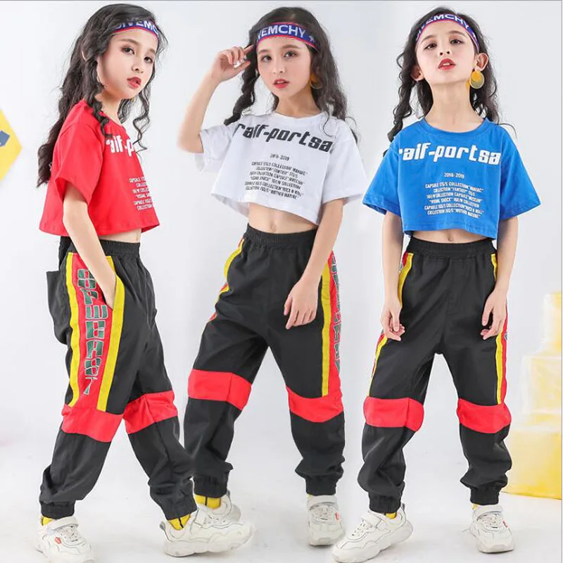 Детская Повседневная футболка Топ спортивная одежда штаны для бега в стиле хип