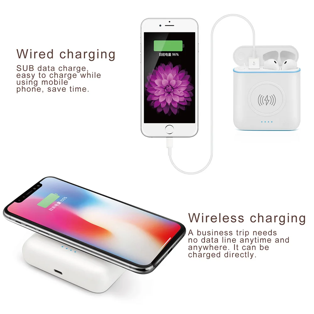 2019 Новый XT6 TWS Bluetooth беспроводной 5 0 супер бас наушники с Беспроводной Зарядная